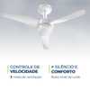 Ventilador deTeto Mondial Branco 3 Velocidades VTE-01 127V - Imagem 5