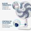 Ventilador De Mesa Mondial Super Power 6 Pás 60w 30cm Branco E Azul Escuro VSP-30-W 220V - Imagem 2