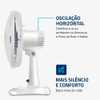 Ventilador De Mesa Mondial Super Power 6 Pás 60w 30cm Branco E Azul Escuro VSP-30-W 220V - Imagem 3