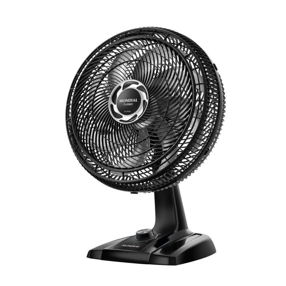 Ventilador de Mesa Mondial NVT-40-8P-B Turbo 40CM 8 Pás Preto 220V 3798-02 - Imagem zoom