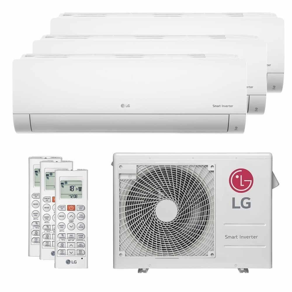 Ar Condicionado LG Multi Split Tri Split Inverter LG 21000 BTUs 3X9000 Quente e Frio 220V A3UW21GFAC - Imagem zoom