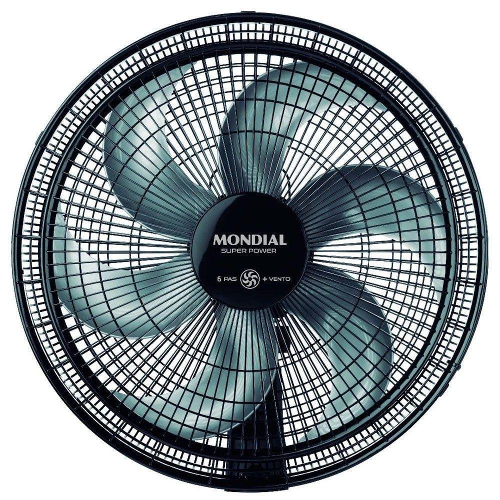 Ventilador Super Power Vsp-30-b  Preto/cinza 110v MONDIAL-449820 - Imagem