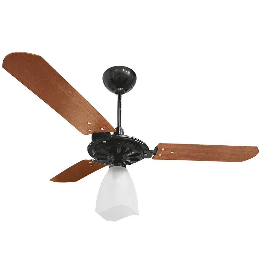 Ventilador Teto Yris Preto e Mogno JRF000003F 180W  - Imagem zoom