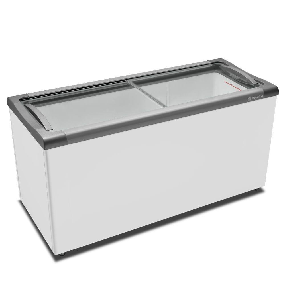 Freezer Horizontal Porta de Vidro 491L Metalfrio Branco 127V - Imagem zoom