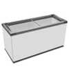 Freezer Horizontal Porta de Vidro 491L Metalfrio Branco 127V - Imagem 1