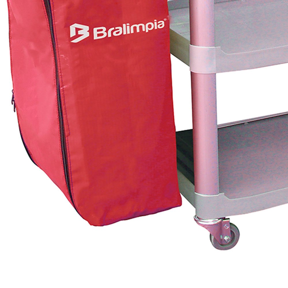 Carro Extra Triplex 1,24m x 55cm x 96cm com 1 Bolsa Vermelha - Imagem