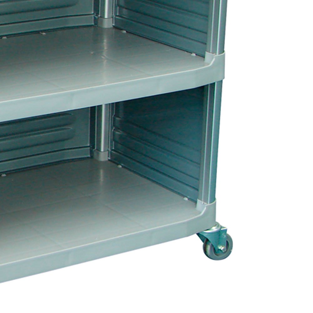 Carro Extra Triplex 1,24m x 55cm x 96cm com 1 Bolsa Azul e Fechamento Lateral - Imagem