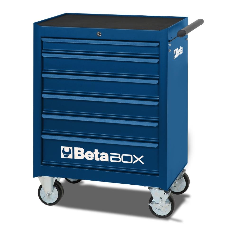 Carro Para Ferramentas Modelo  Box Com 6 Gavetas - Azul-BETA-24002024
