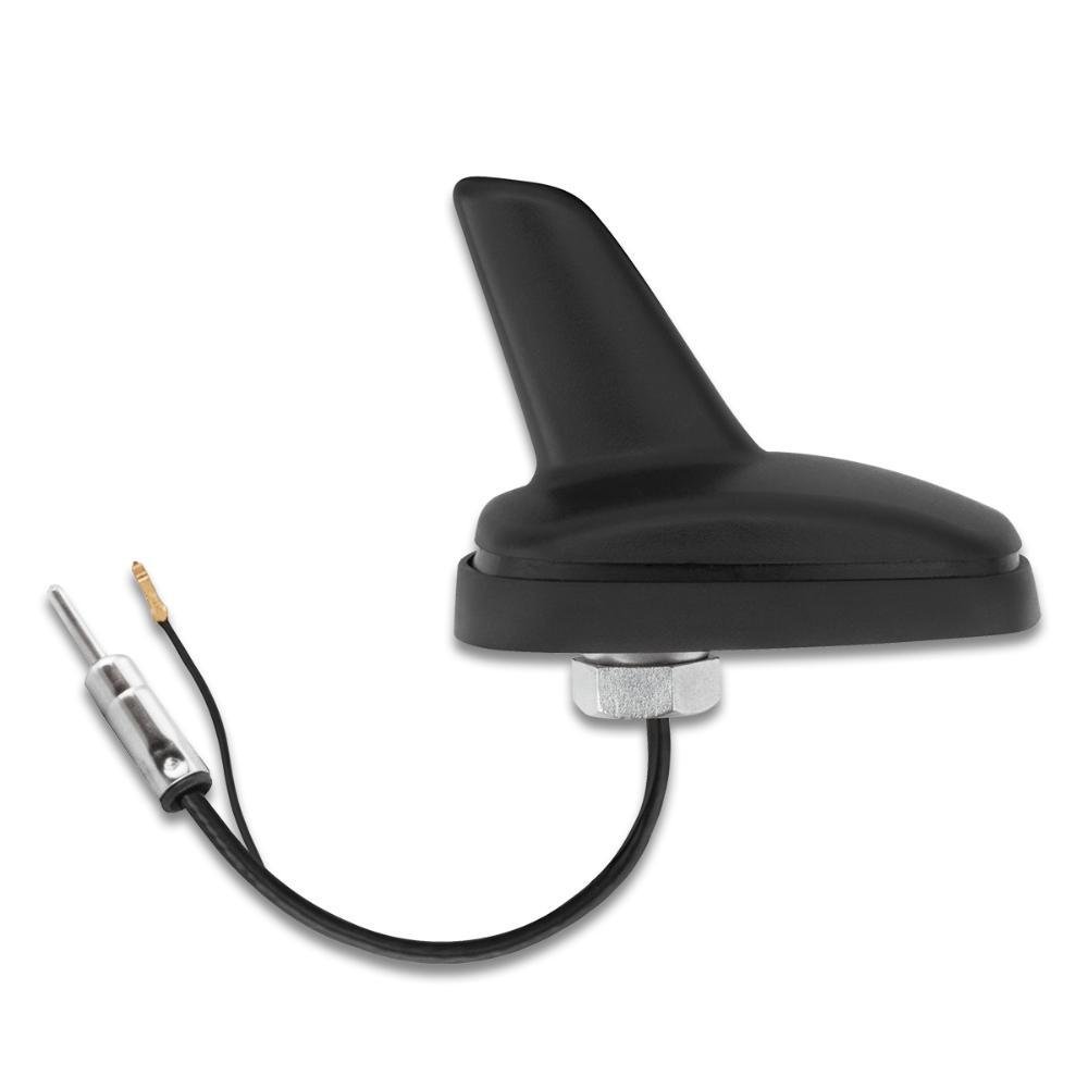 Antena de Teto Traseiro Baby Shark Preto Fosco Conector PlugDin - Imagem zoom