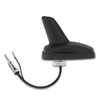 Antena de Teto Traseiro Baby Shark Preto Fosco Conector PlugDin - Imagem 1