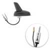 Antena de Teto Traseiro Baby Shark Preto Fosco Conector PlugDin - Imagem 4