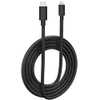 Cabo Premium USB C para Lightning Nylon Trançado Preto 1,5m  - Imagem 1