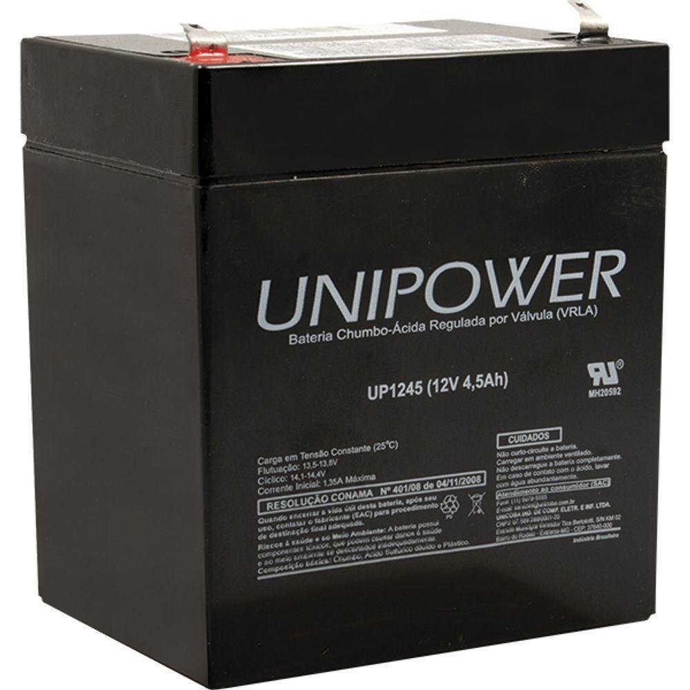 Bateria 12v 4,5a Selada Up1245 Unipower - Imagem zoom