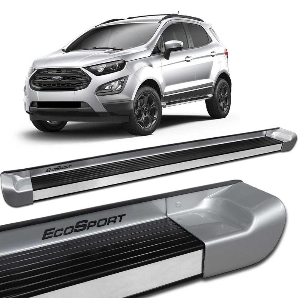 Estribo Lateral Ecosport 2013 a 2019 Prata Dublin Personalizado - Imagem zoom