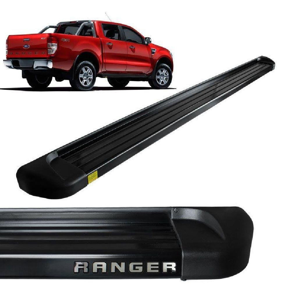 Estribo Lateral Ranger 2013 a 2022 Aluminio Preto Track - Imagem zoom