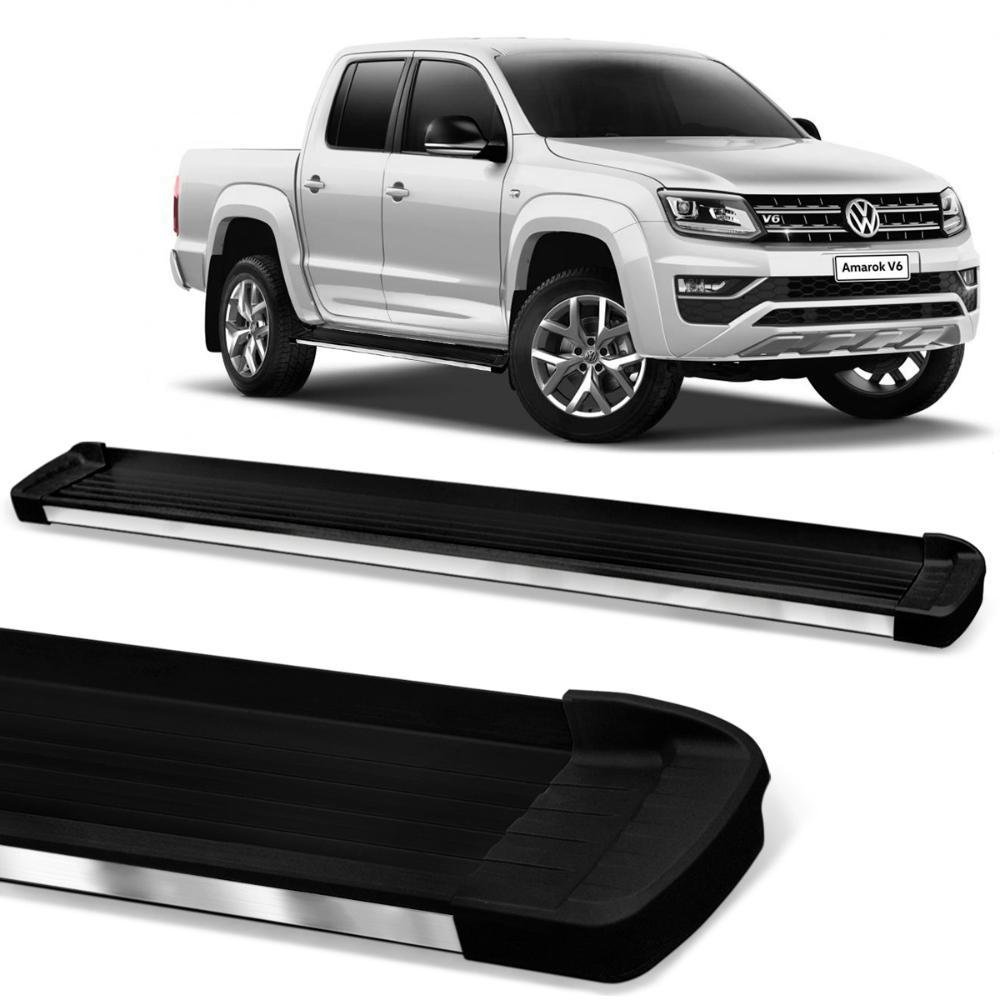 Estribo Lateral Amarok 2010 a 2021 Alumínio Preto Elegance Bepo - Imagem zoom