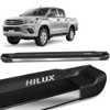 Estribo Lateral Hilux CD 2005 a 2015 Preto Fosco Personalizado - Imagem 1