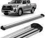 Estribo Lateral Hilux CD 2016 a 2022 Aluminio Prata Keko K1 - Imagem