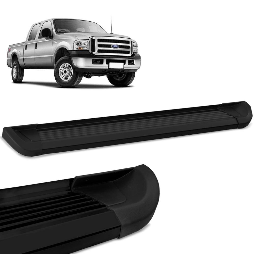 Estribo Lateral Ford F250 1998 a 2011 Aluminio Preto G2 Bepo - Imagem zoom