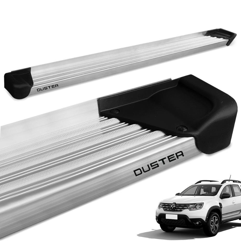 Estribo Lateral Duster 2012 a 2024 Aluminio Natural A3 Gtnox - Imagem zoom