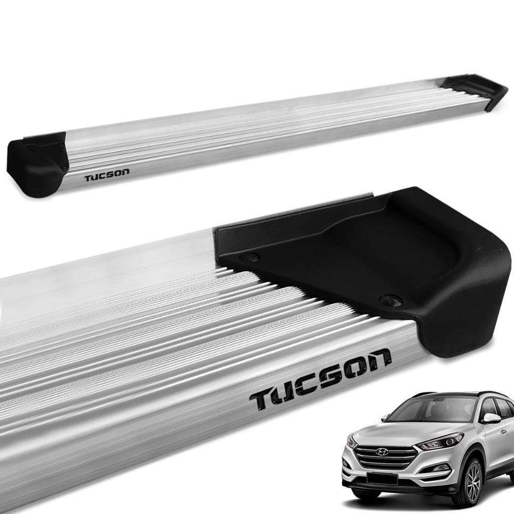 Estribo Lateral New Tucson 2017 a 2023 Aluminio Natural A3 Gtnox - Imagem zoom