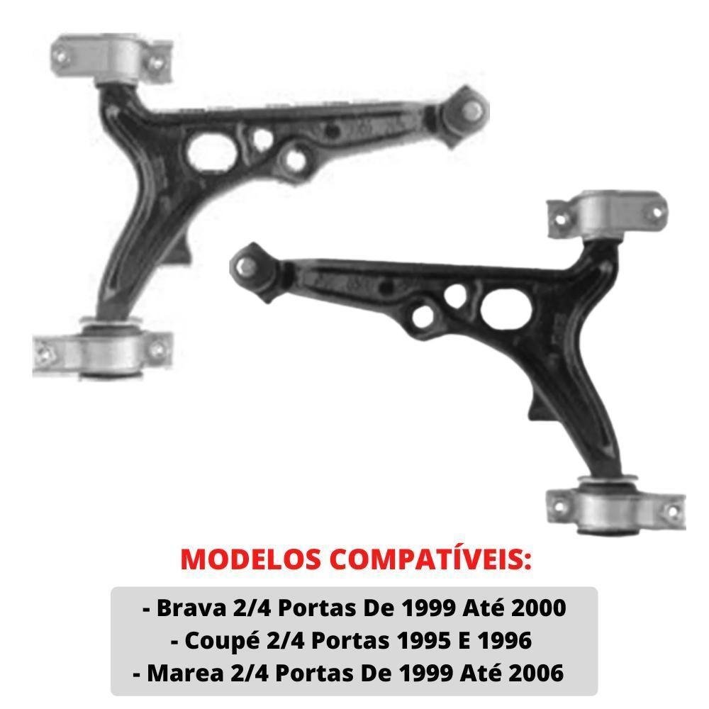 Par Bandeja Balança Suspensão Diant Pivô Marea 1999 Ao 2006 - Un - 2 AMORTEX-619579 - Imagem