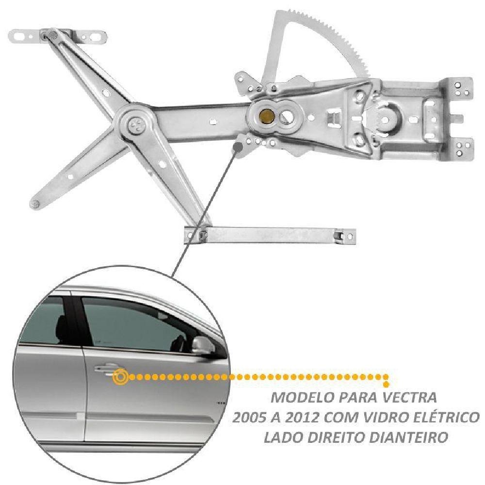 Máquina Vidro Dianteiro Vectra 4Pts 2005 2012 Elétrica LD - Imagem