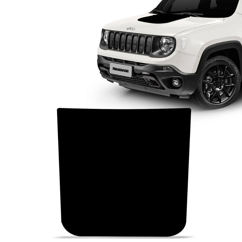 Adesivo Faixa de Capô Jeep Renegade 2016 a 2022 Blackout Preto - Imagem zoom