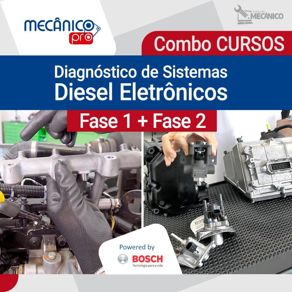 Combo | Curso: Diagnóstico de Sistemas Diesel Eletrônicos - Fase 1 e 2 - Imagem zoom